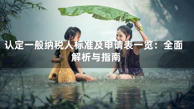 认定一般纳税人标准及申请表一览：全面解析与指南