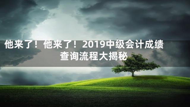 他来了！他来了！2019中级会计成绩查询流程大揭秘
