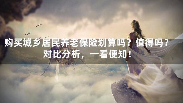 购买城乡居民养老保险划算吗？值得吗？对比分析，一看便知！