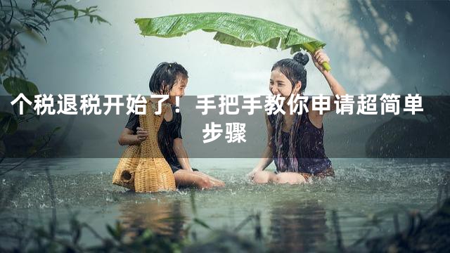 个税退税开始了！手把手教你申请超简单步骤