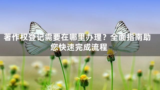 著作权登记需要在哪里办理？全面指南助您快速完成流程