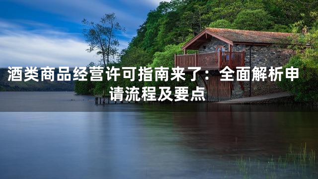酒类商品经营许可指南来了：全面解析申请流程及要点