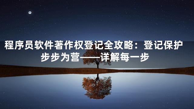 程序员软件著作权登记全攻略：登记保护步步为营——详解每一步