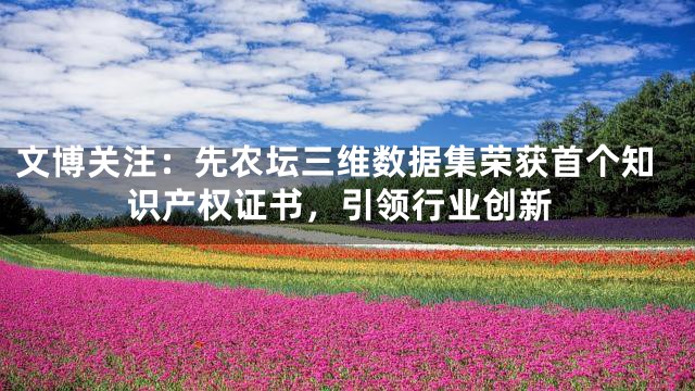 文博关注：先农坛三维数据集荣获首个知识产权证书，引领行业创新