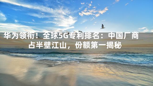 华为领衔！全球5G专利排名：中国厂商占半壁江山，份额第一揭秘