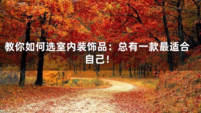 教你如何选室内装饰品：总有一款最适合自己！