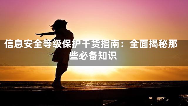 信息安全等级保护干货指南：全面揭秘那些必备知识