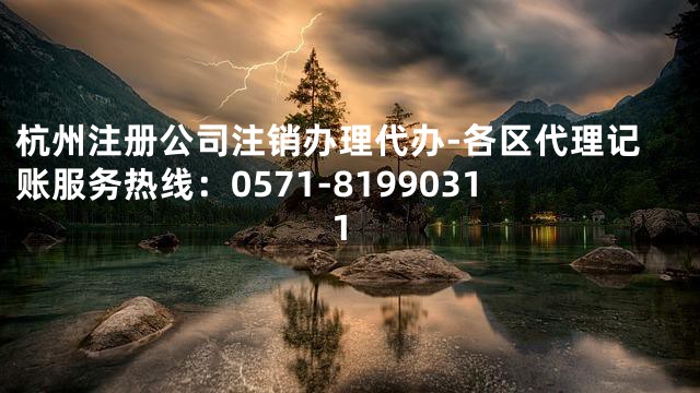 杭州注册公司注销办理代办-各区代理记账服务热线：0571-81990311