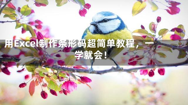 用Excel制作条形码超简单教程，一学就会！