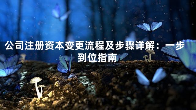 公司注册资本变更流程及步骤详解：一步到位指南