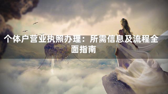 个体户营业执照办理：所需信息及流程全面指南