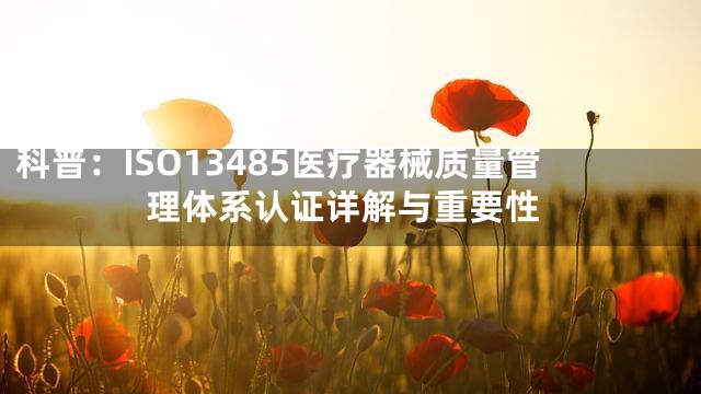 科普：ISO13485医疗器械质量管理体系认证详解与重要性