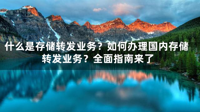 什么是存储转发业务？如何办理国内存储转发业务？全面指南来了