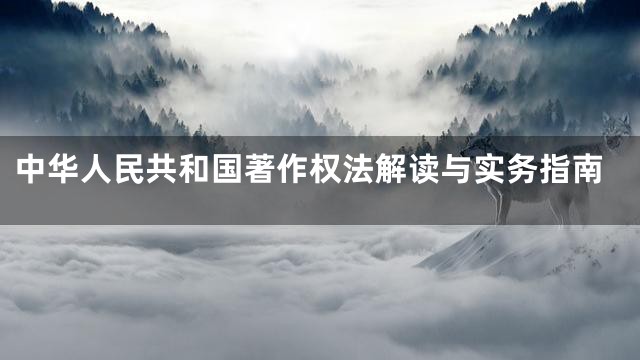 中华人民共和国著作权法解读与实务指南