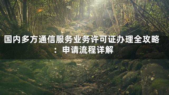 国内多方通信服务业务许可证办理全攻略：申请流程详解