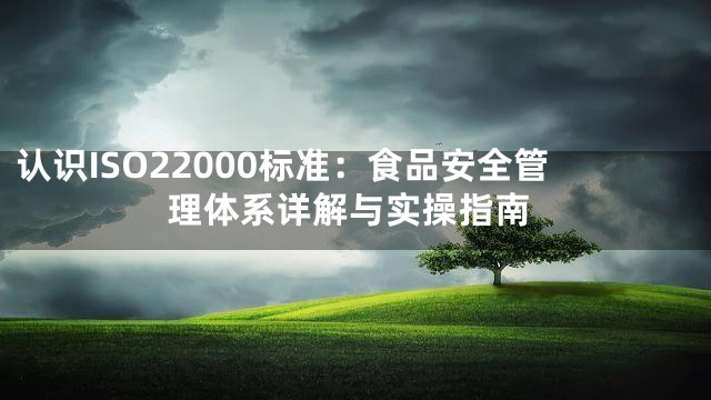 认识ISO22000标准：食品安全管理体系详解与实操指南
