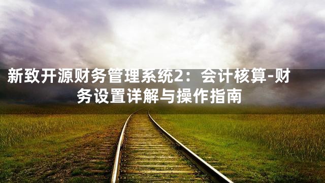 新致开源财务管理系统2：会计核算-财务设置详解与操作指南